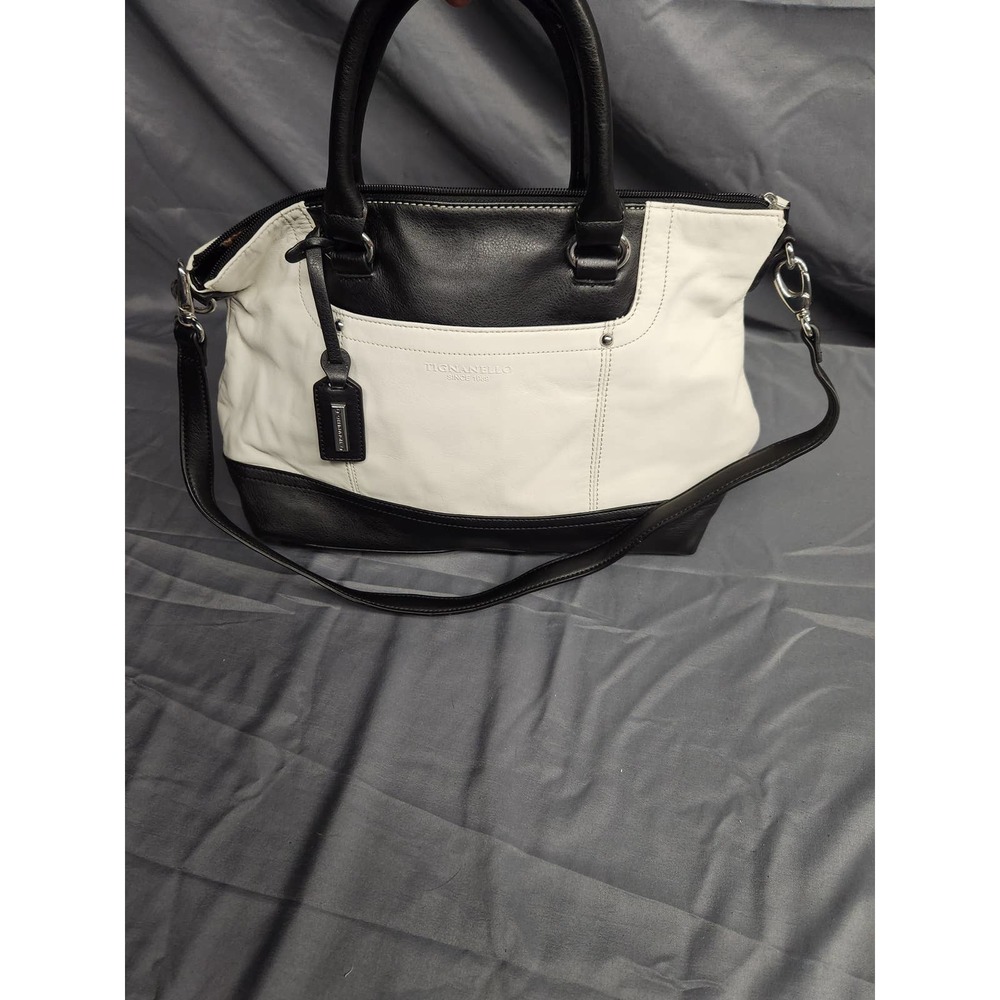 Tignanello black and white leather